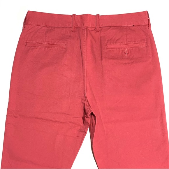 NWOT J. Crew The Sutton Red Orange Relaxed Fit Khaki Pants Size 32X30 - Picture 5 of 11